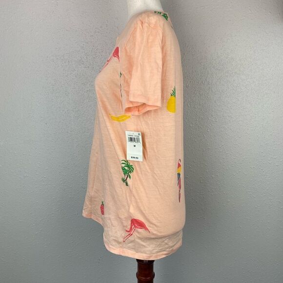 NWT Lucky Brand Tropical T-Shirt Size M - Picture 3 of 7